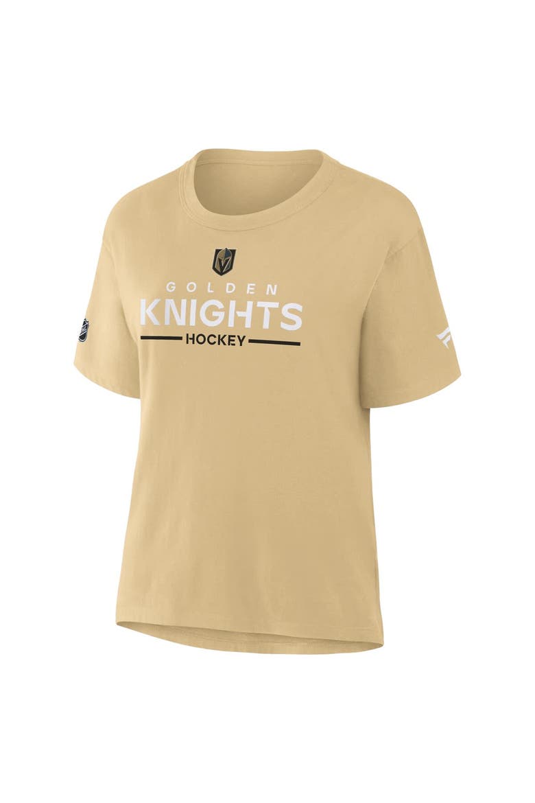 Women's Fanatics Gold Vegas Golden Knights Authentic Pro Primary T-Shirt, Alternate, color, Gold