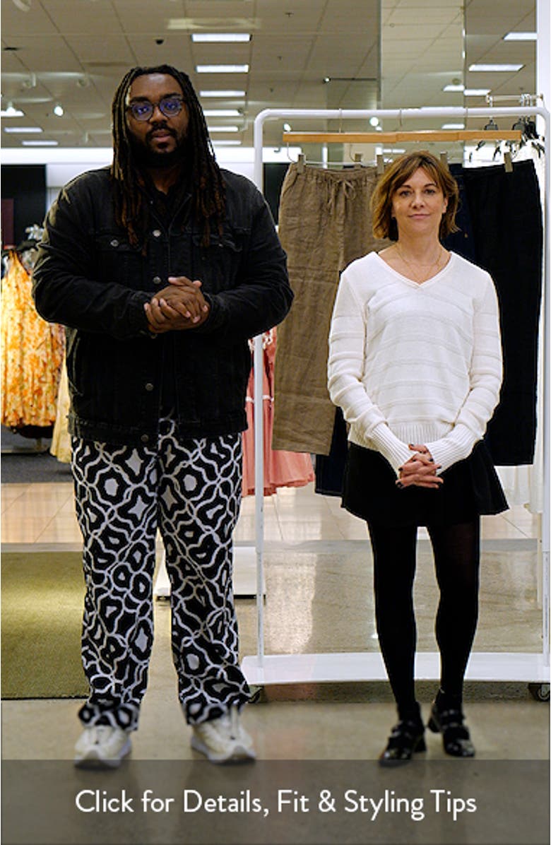 Textured Cotton & Cashmere Blend V-Neck Sweater, sales video thumbnail