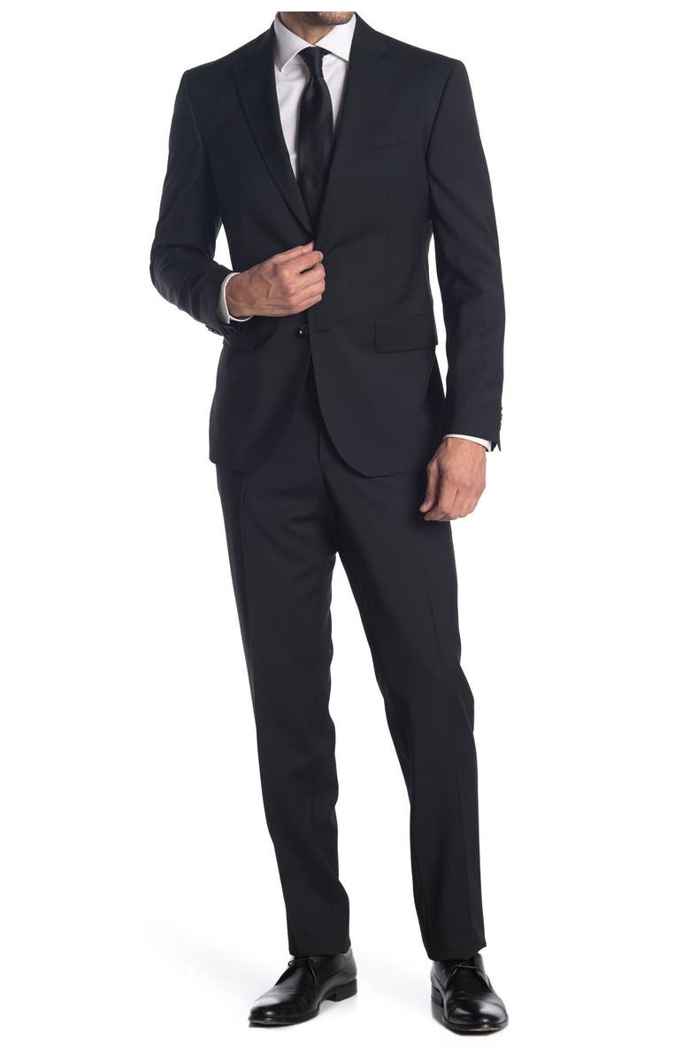 Ted Baker London Jarrow Trim Fit Jacket, Main, color, Black