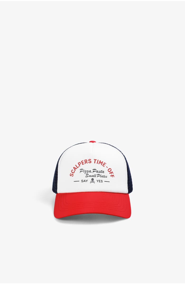 Scalpers Time Off Trucker, Alternate, color, Red