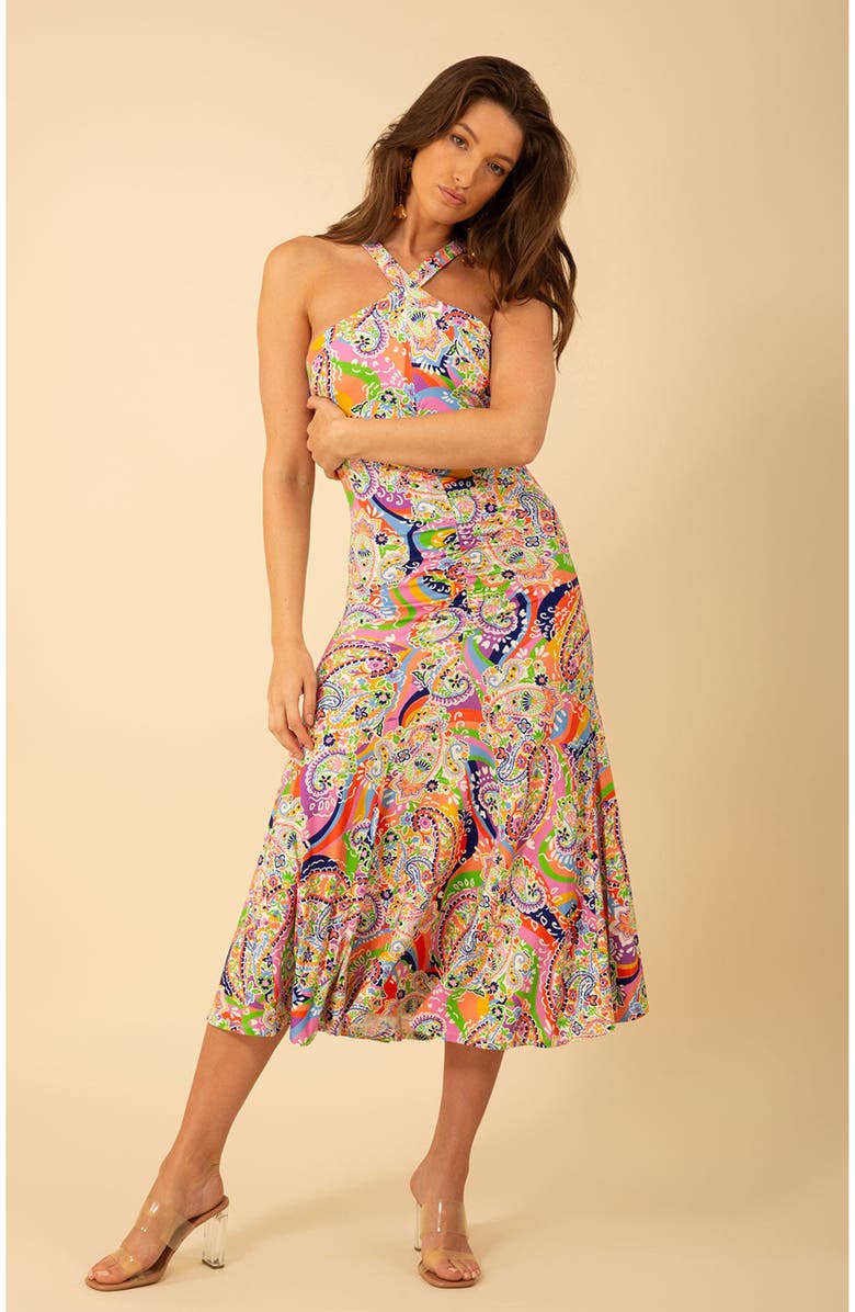 Hale Bob Mckenna Halter Dress, Alternate, color,