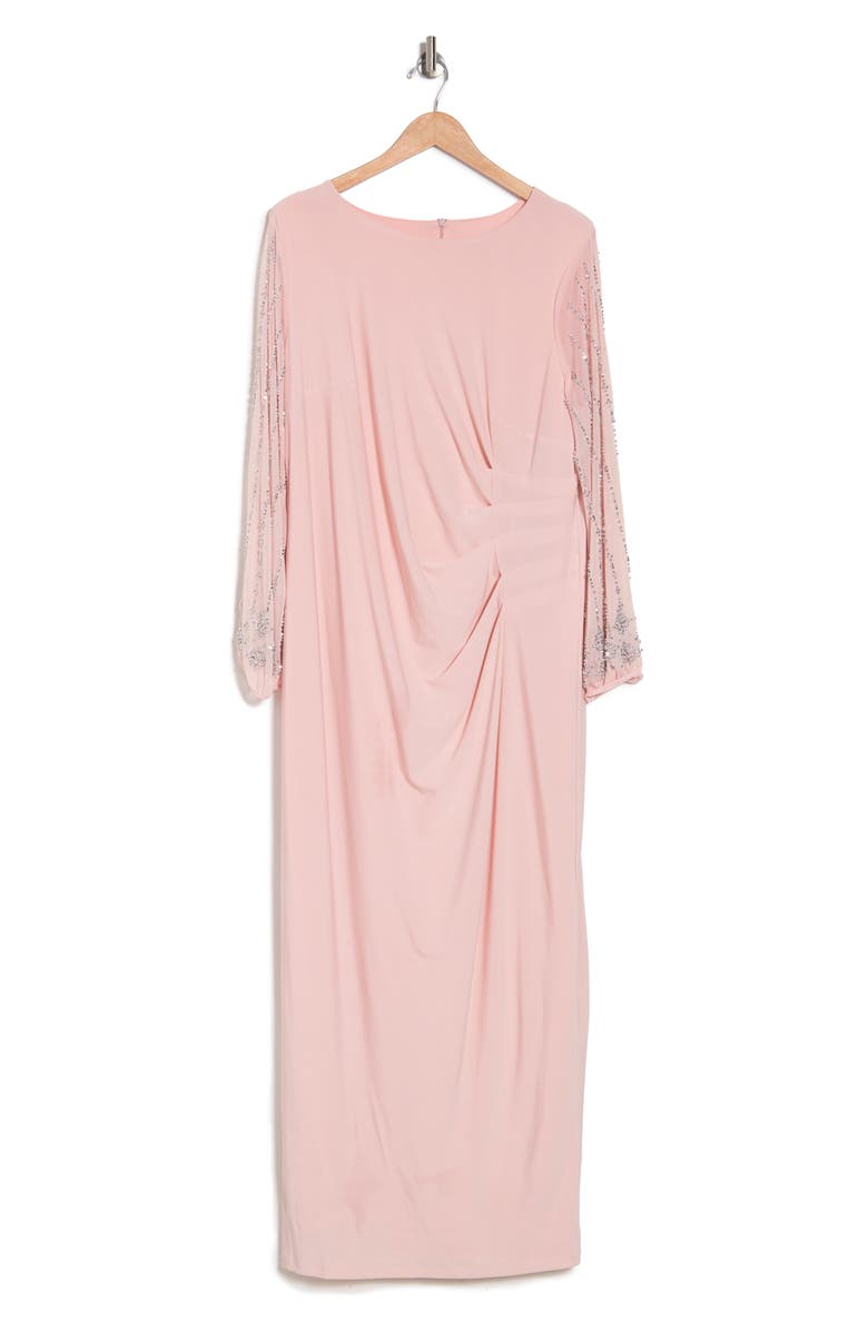 Marina Glitter Sleeve Maxi Dress, Alternate, color,