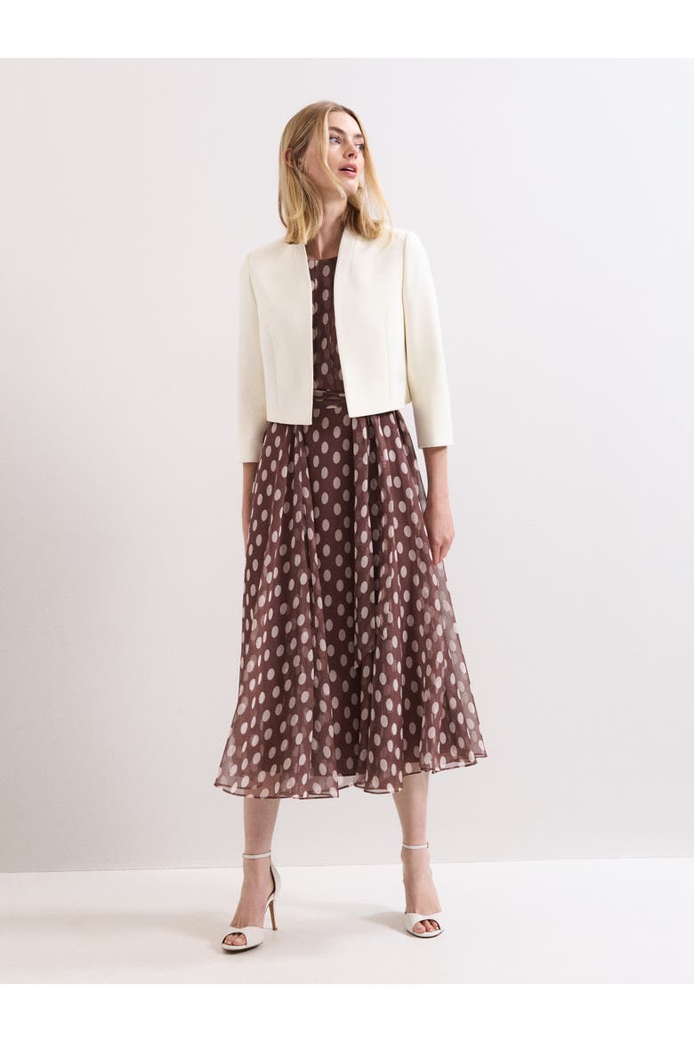 Catherine Collarless Jacket, Alternate, color, Cream