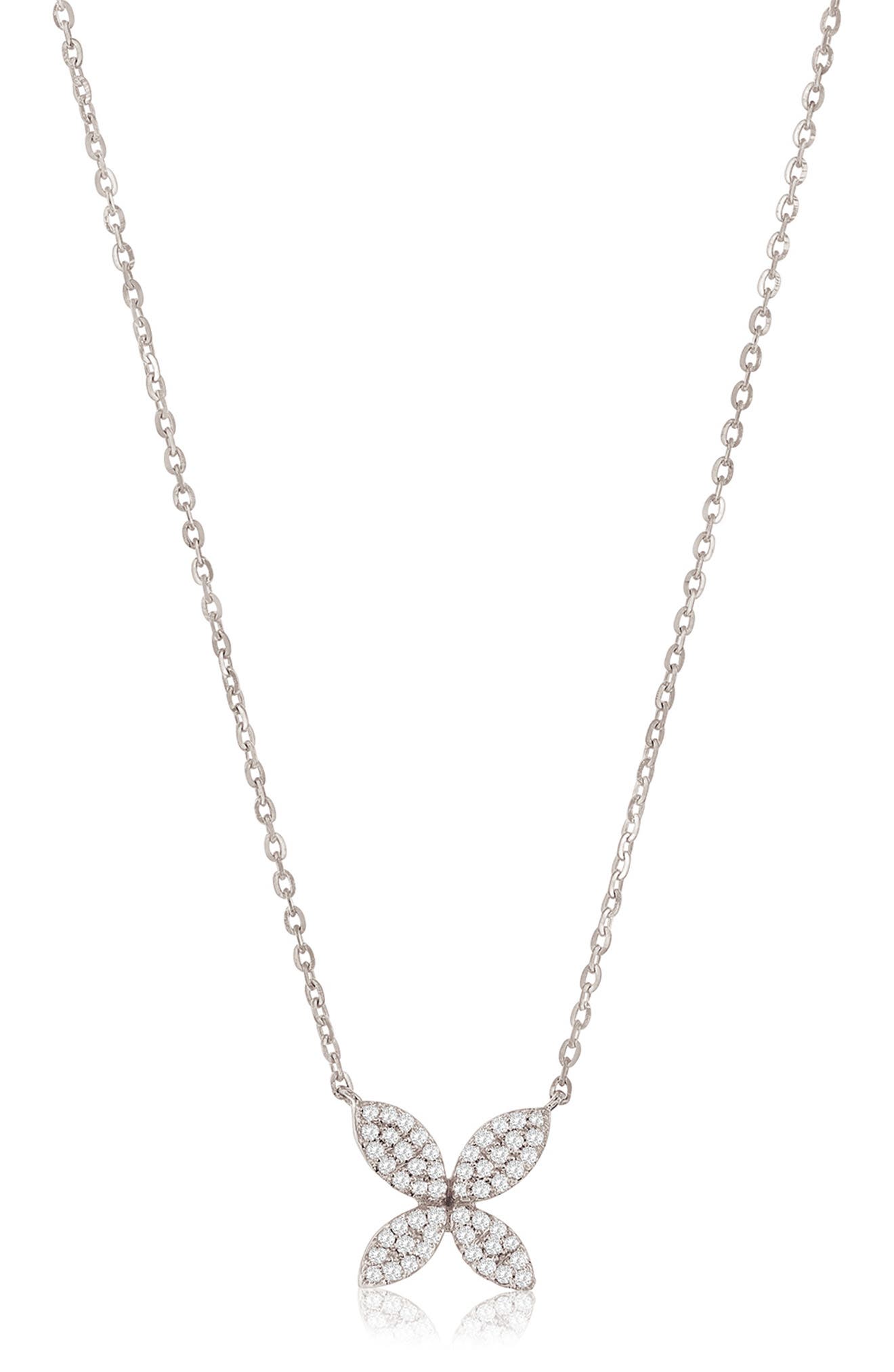 SUZY LEVIAN DIAMONDS Pavé Simulated Diamond Pendant Necklace