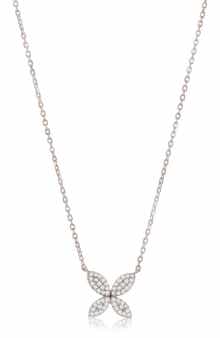 SUZY LEVIAN DIAMONDS Pavé Simulated Diamond Pendant Necklace
