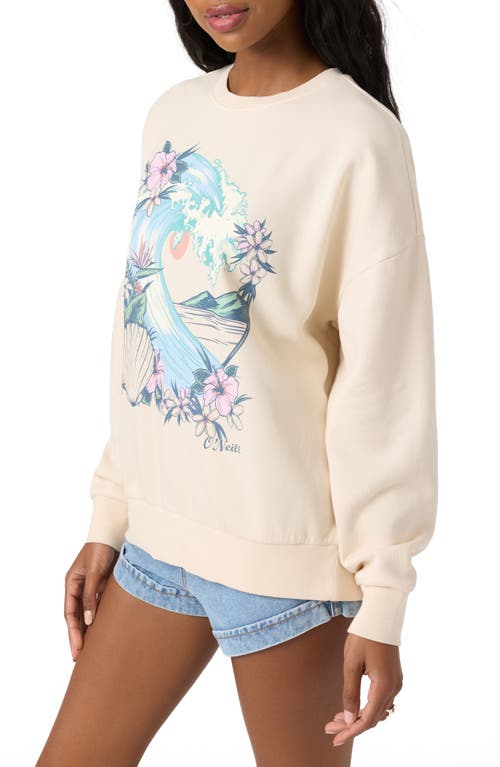 O'neill Solis Fleece Graphic Sweatshirt In Nude