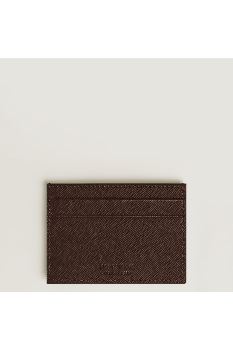 Sartorial Leather Card Holder 5cc, Alternate, color, EBONY