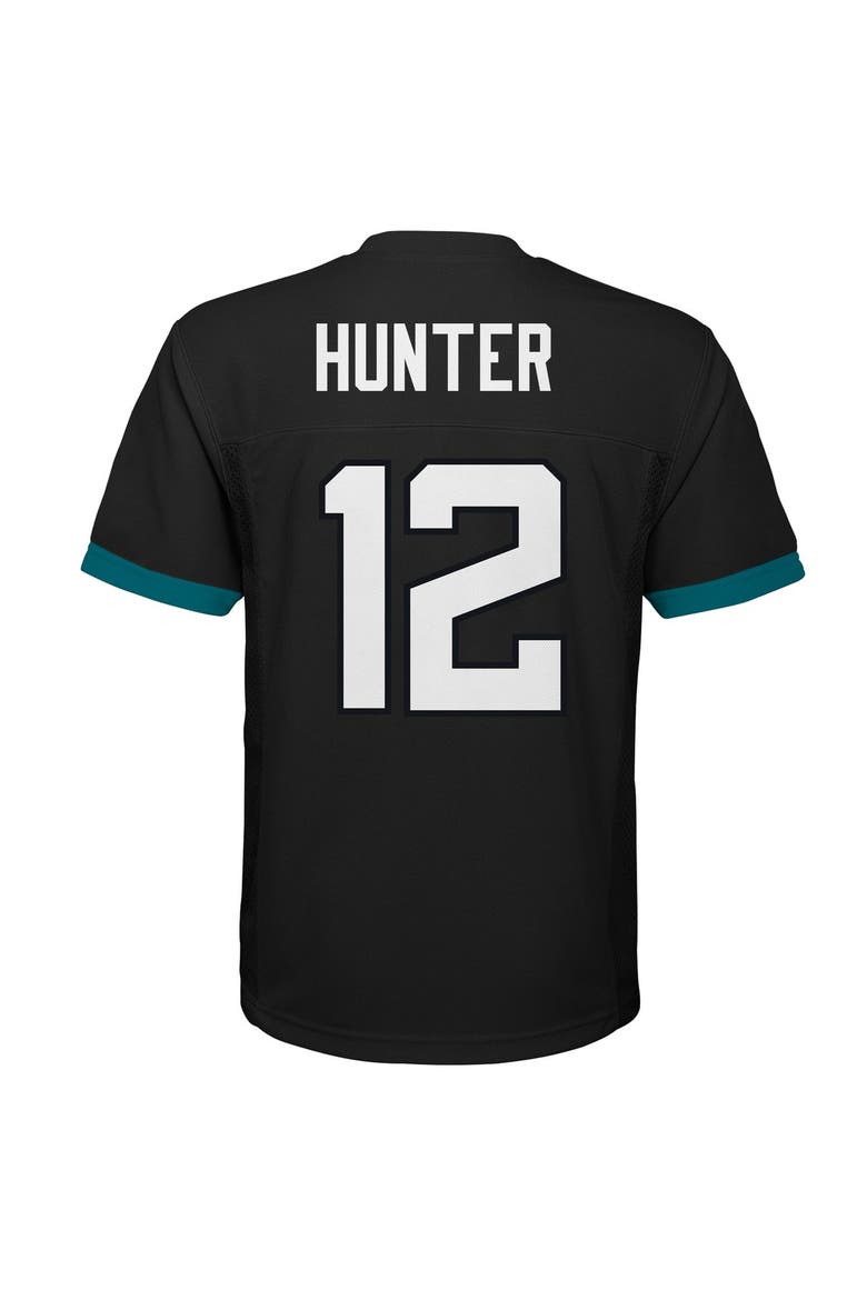 Youth Travis Hunter Black Jacksonville Jaguars Replica Jersey, Alternate, color, Black