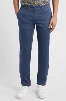 Brax Fabio Micropattern Flat Front Cotton Blend Pants