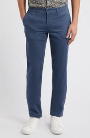 Brax Fabio Micropattern Flat Front Cotton Blend Pants