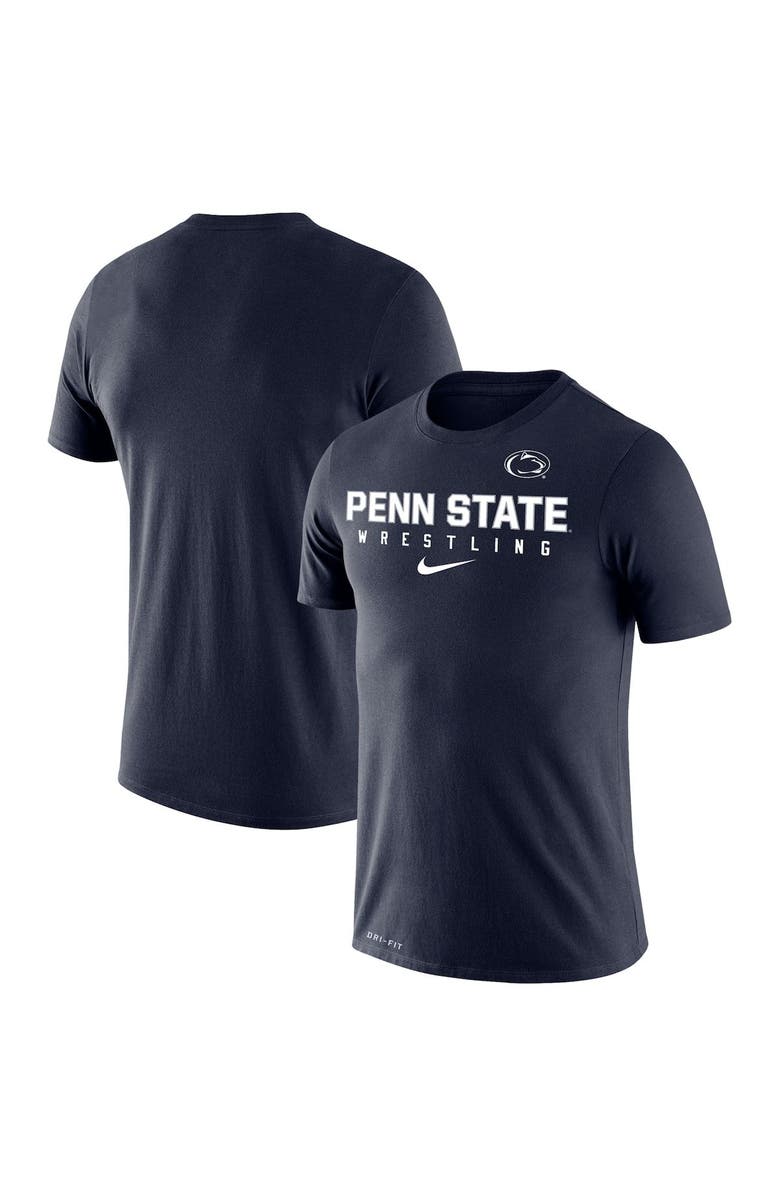 Nike Men's Nike Navy Penn State Nittany Lions Wrestling Legend Performance T-Shirt, Alternate, color,