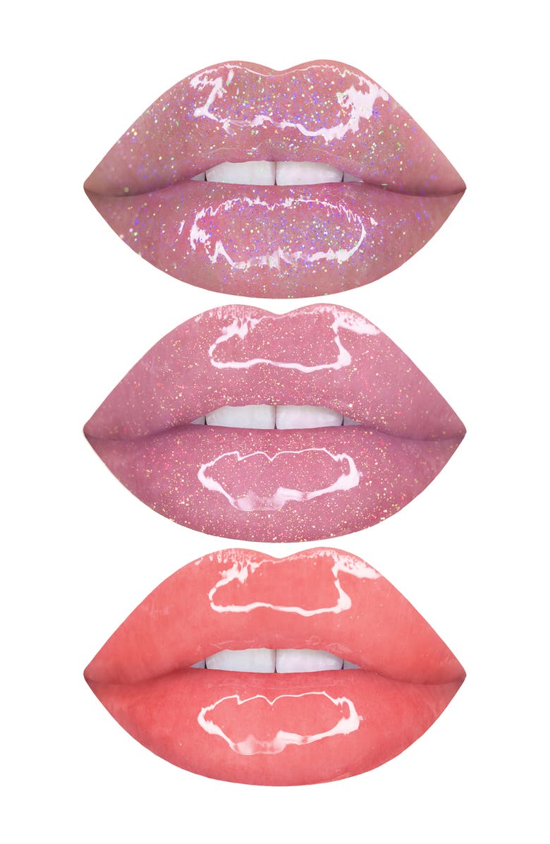 Lime Crime Winter Shine Travel Size Wet Cherry Gloss Set, Alternate, color, 