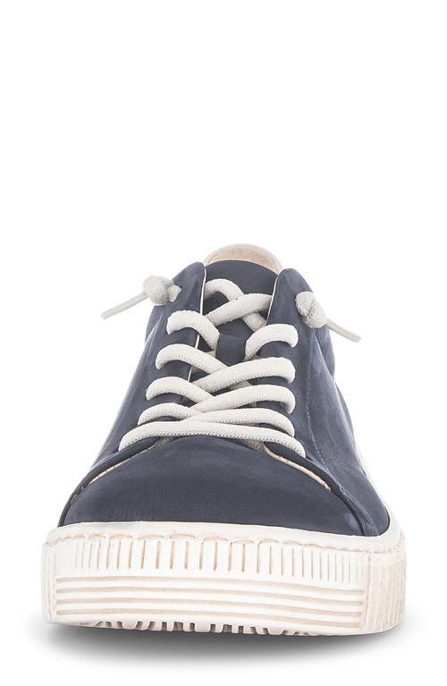 Gabor Lace Up Sneaker In Blue