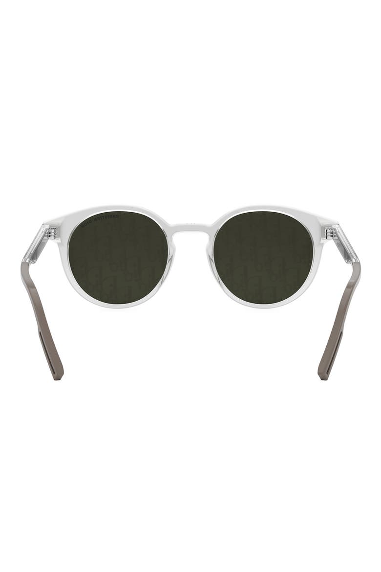 'DiorTag R1I 49mm Small Mirror Round Sunglasses, Alternate, color, GREY/ OTHER / SMOKE MIRROR