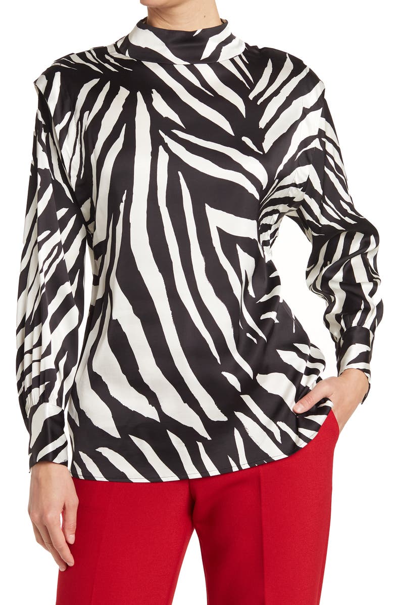 BOSS Hugo Boss Ibery Printed Blouse, Main, color,