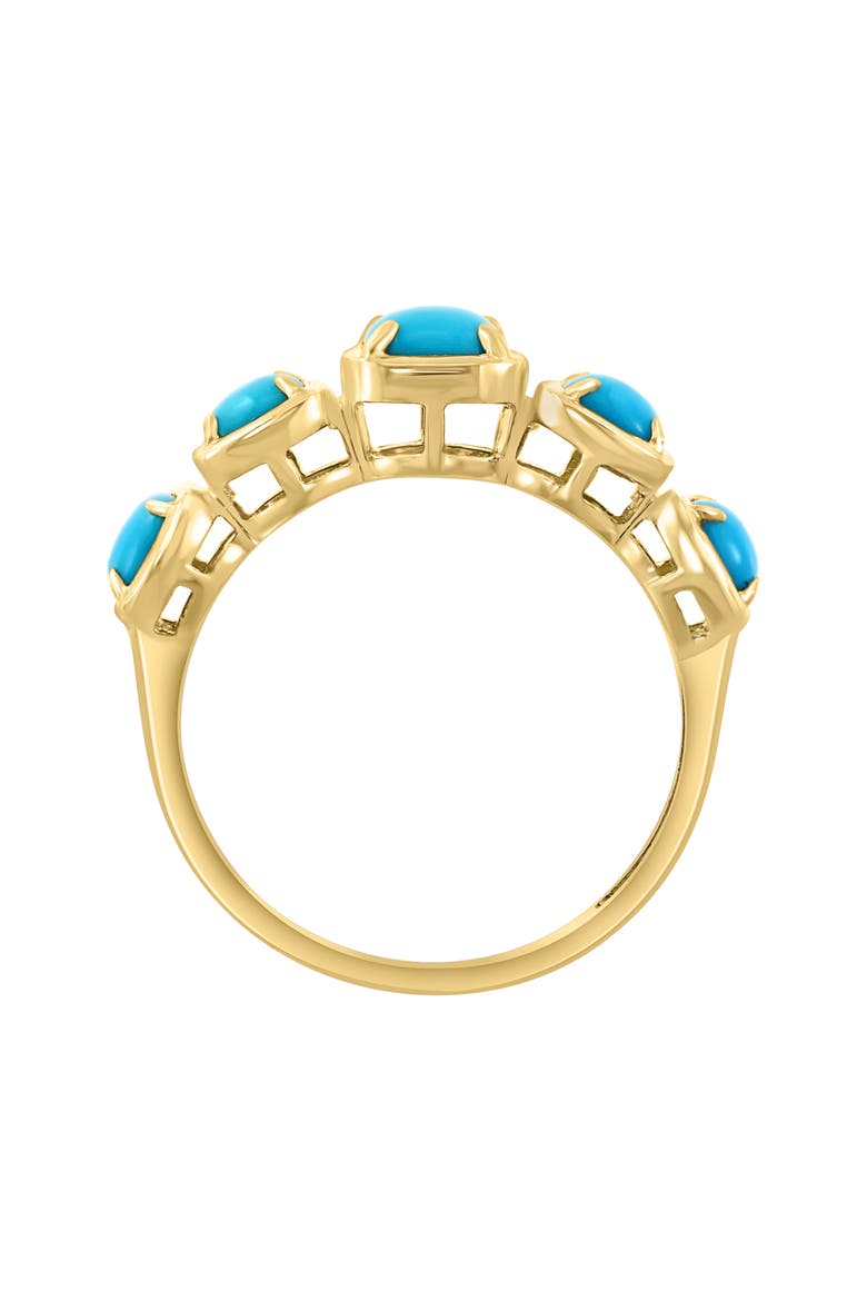 Turquoise Band Ring, Alternate, color, BLUE