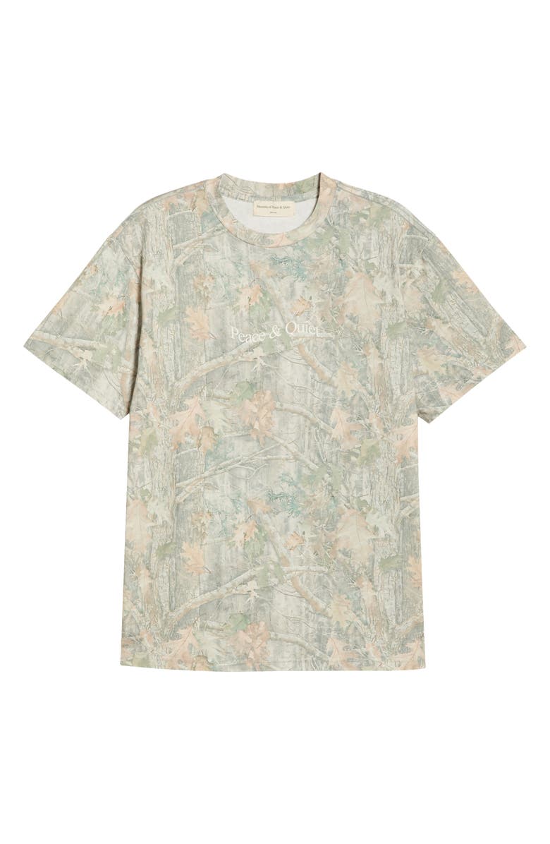 Museum of Peace & Quiet Wordmark Camo Cotton Graphic T-Shirt, Alternate, color, Camouflage