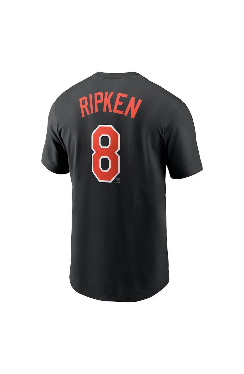 Nike Men's Nike Cal Ripken Jr. Black Baltimore Orioles Fuse Name & Number T-Shirt, Alternate, color, Black