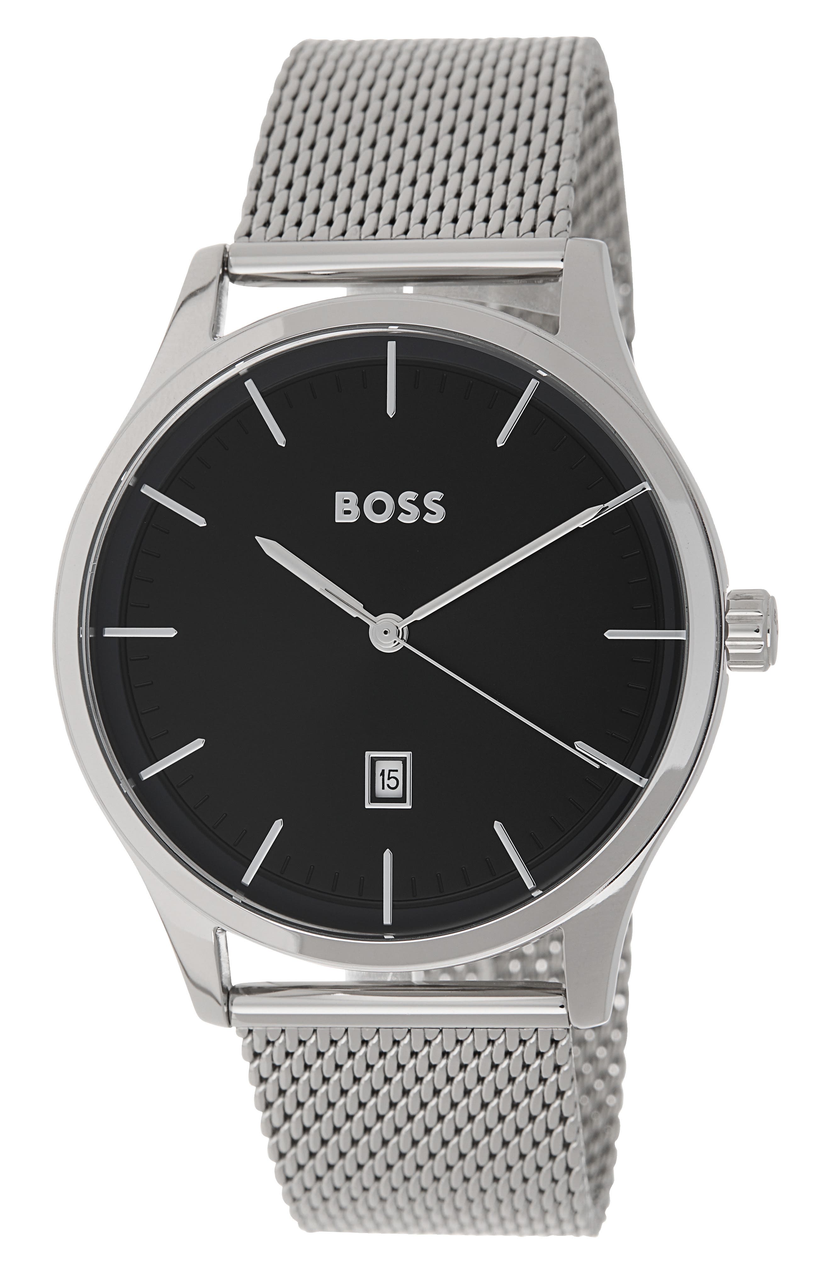 BOSS Reason Quartz Stainless Steel Watch, 43mm