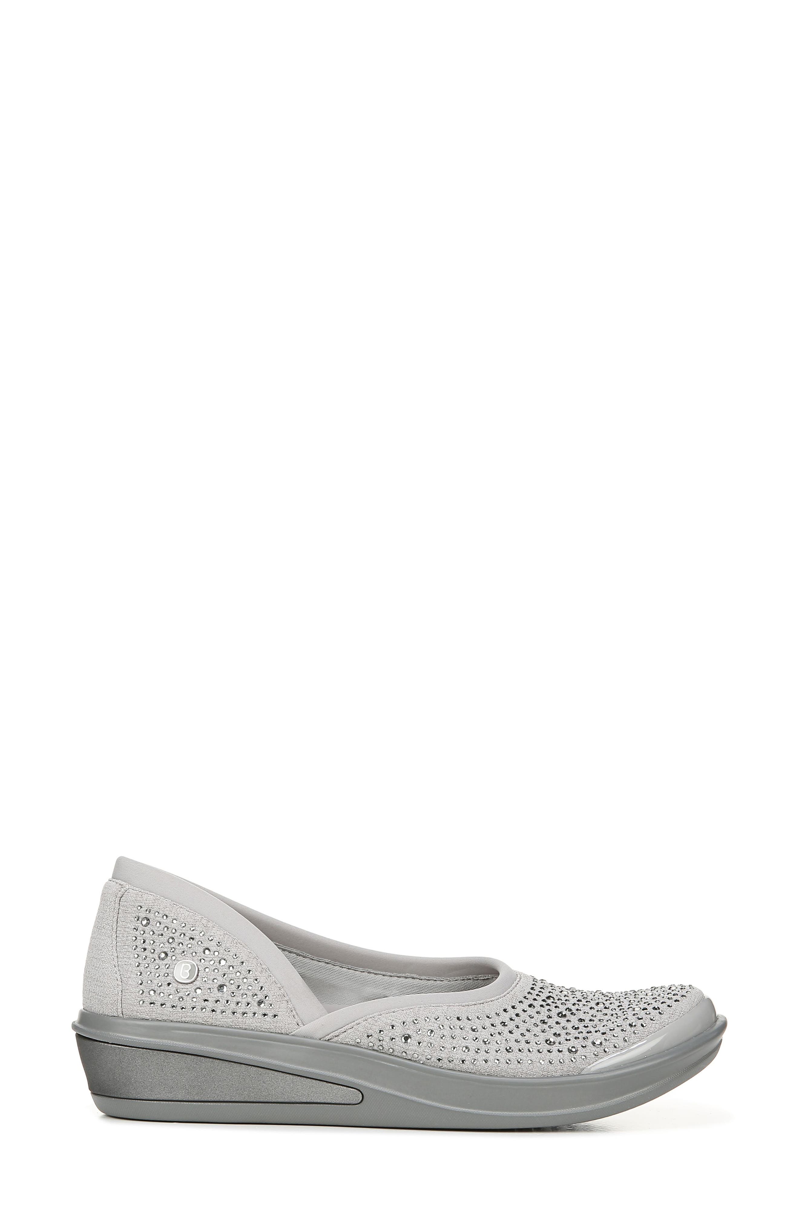 Moonlight Skimmer Flat, Alternate, color, GREY FABRIC