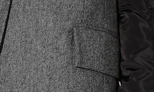 Walter Baker Asher Oversize Wool Blend Jacket In Gray