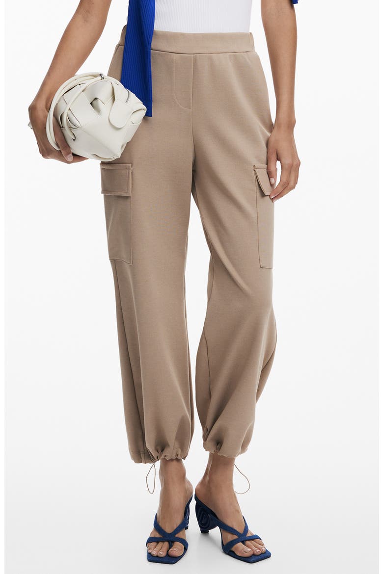 Mixed Media Jumpsuit, Main, color, BEIGE