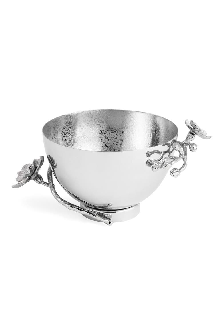 Silver Orchid Small Bowl, Alternate, color, SILVER