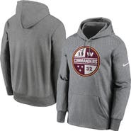 Nike Men's Nike Heathered Gray Washington Commanders Performance Pullover Hoodie