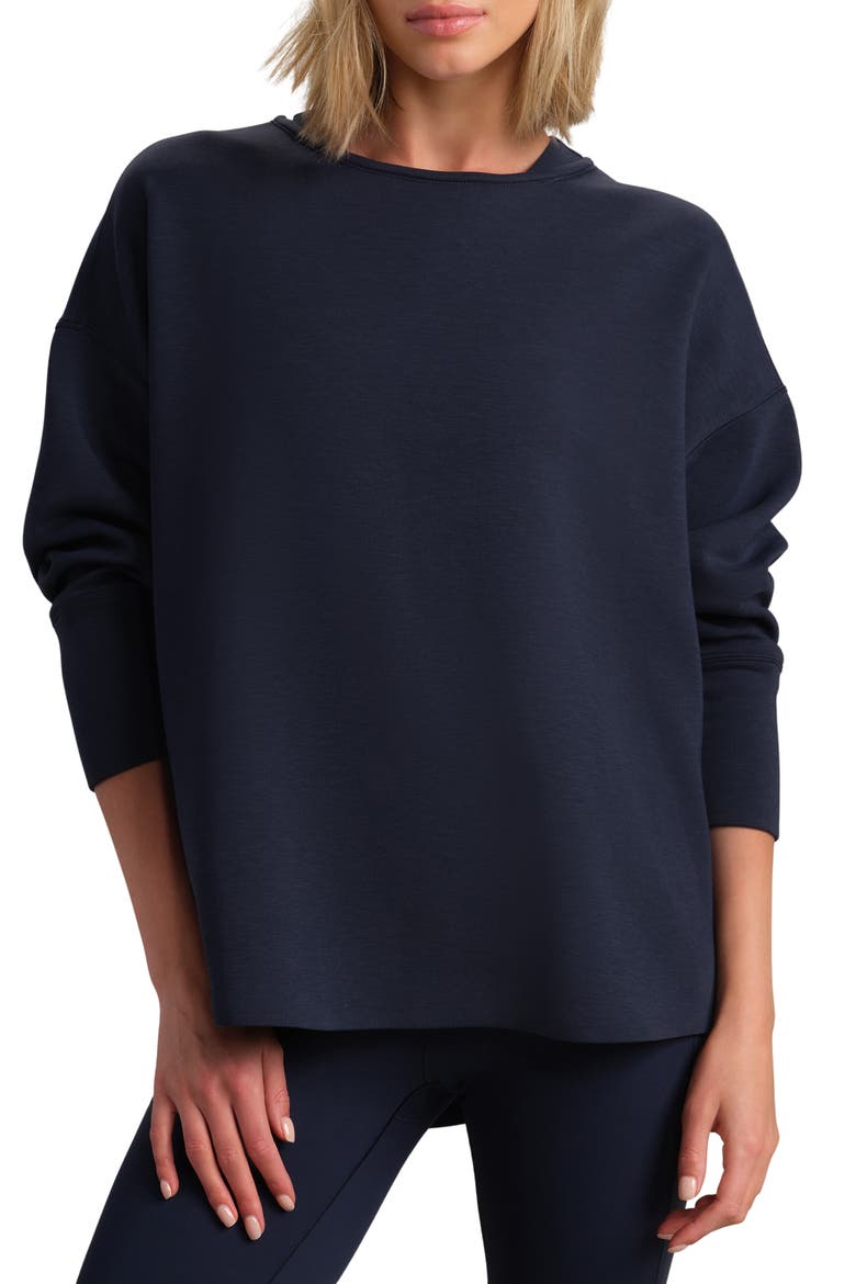 DreamGlow Pullover Sweatshirt, Main, color, NAVY BLUE