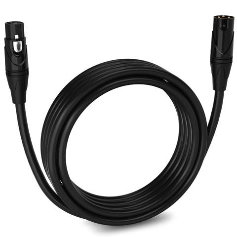 15 ft Balanced XLR Cable, Male to Female, 3 Pin Microphone Cable
