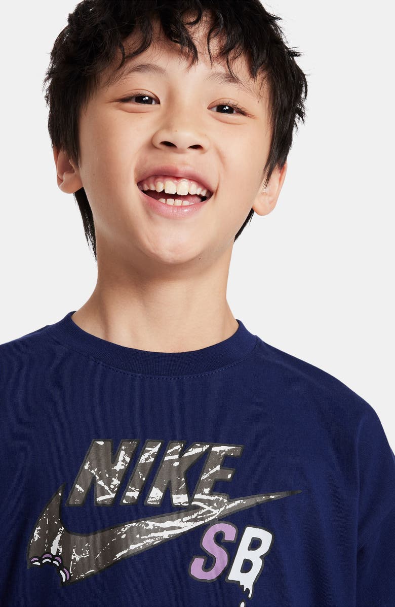 Nike Kids' SB Graphic T-Shirt, Alternate, color, Blue Void