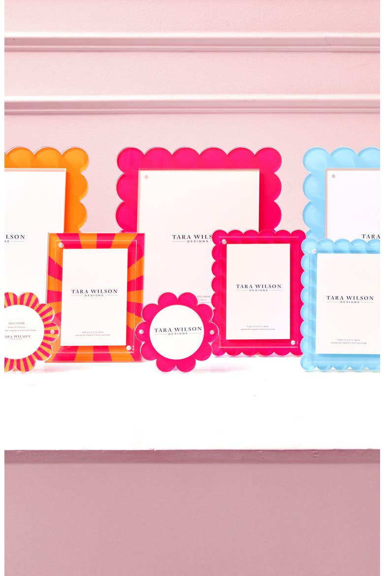 Scallop Picture Frame, Alternate, color, PASTEL PINK