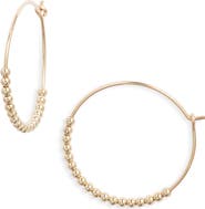 Nashelle Classic Beaded Hoop Earrings