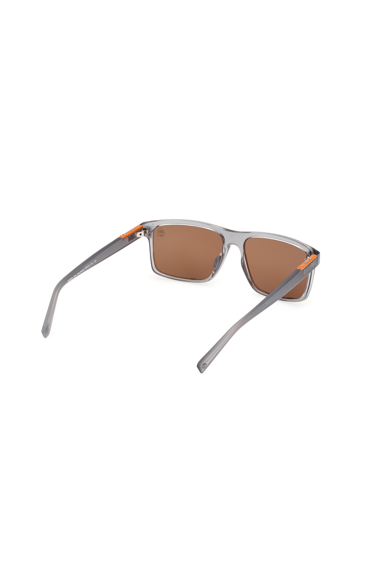 Slim Rectangular Polarized Sunglasses, Alternate, color, Grey / Brown