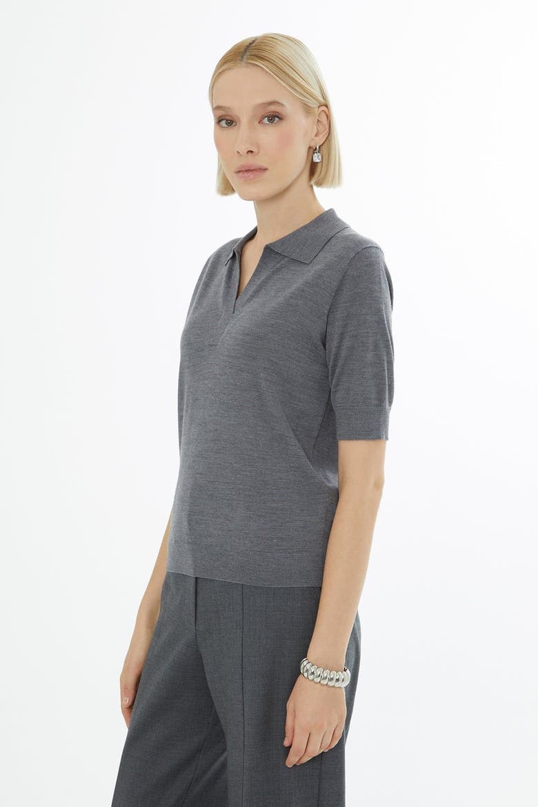 Off-Shoulder Knit Sweater, Alternate, color, Grey