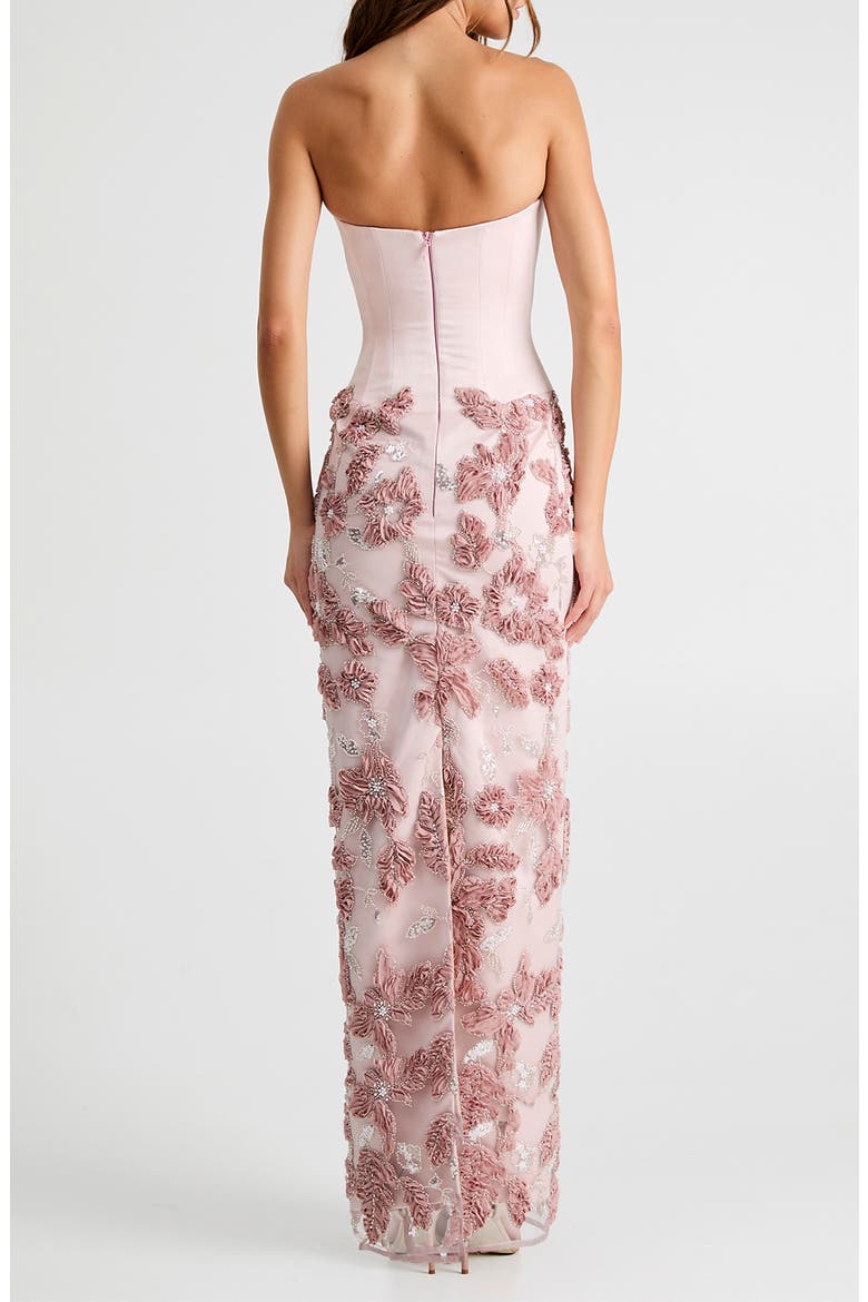 Julia Embellished Strapless Gown, Alternate, color, BLUSH PINK