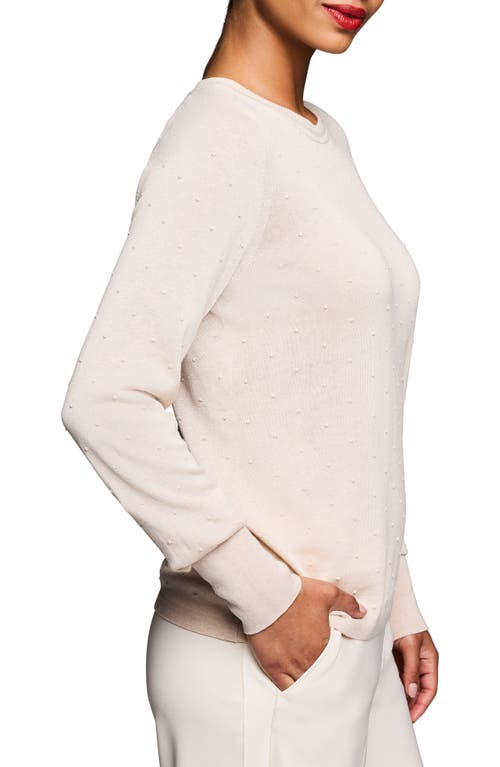 Nic + Zoe Subtle Shine Sweater In Classic Cream In Brown