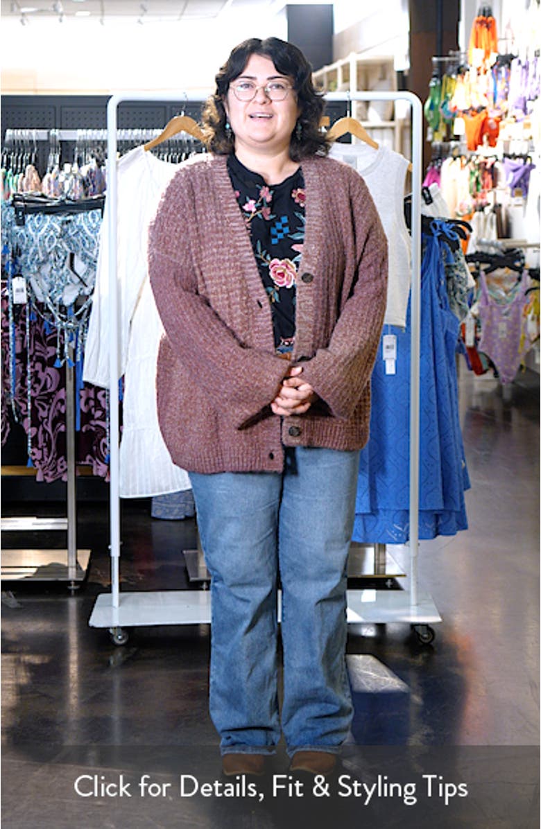 Textured V-Neck Cardigan, sales video thumbnail