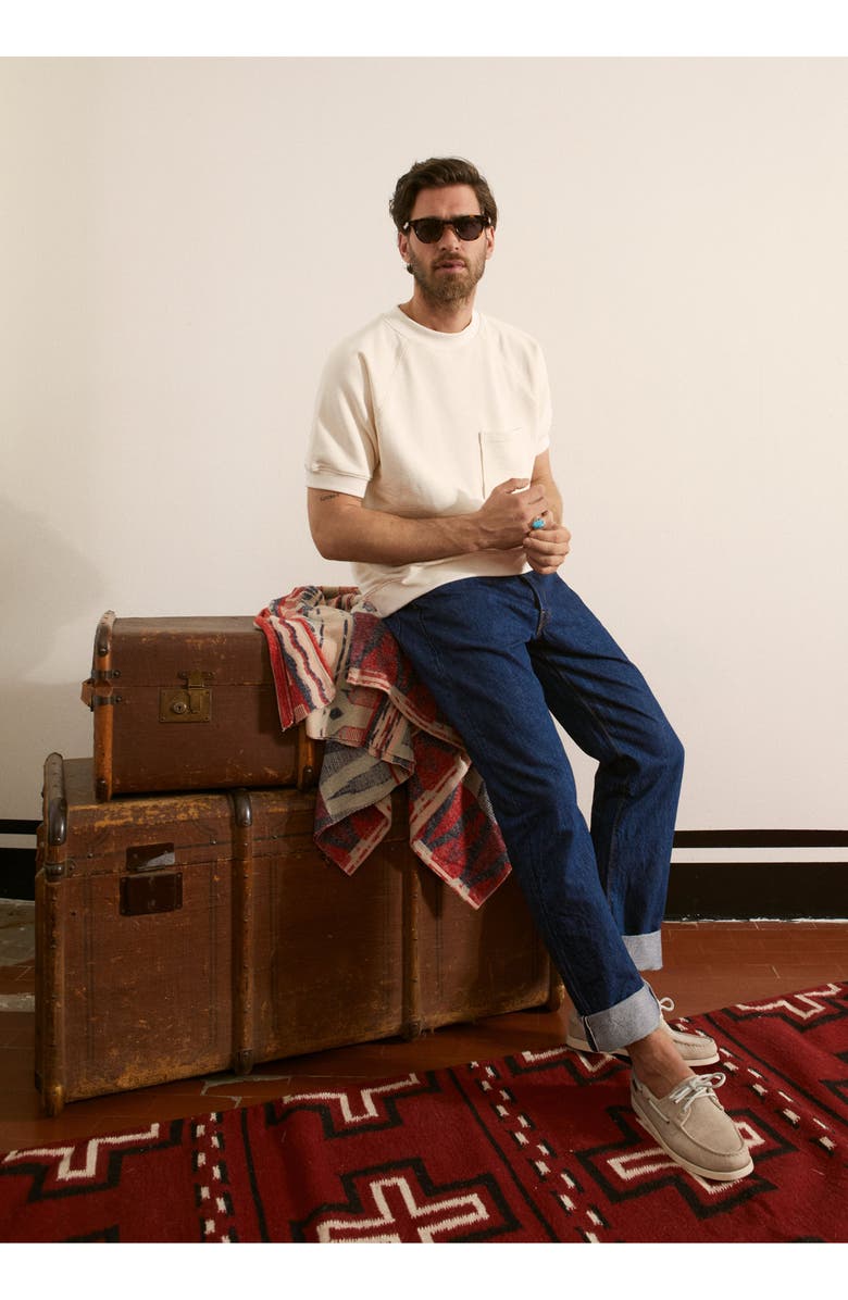 Fortela 992 Johnny Japan Selvedge High-Waisted 5-Pocket Rinse Wash Denim, Alternate, color, Blue