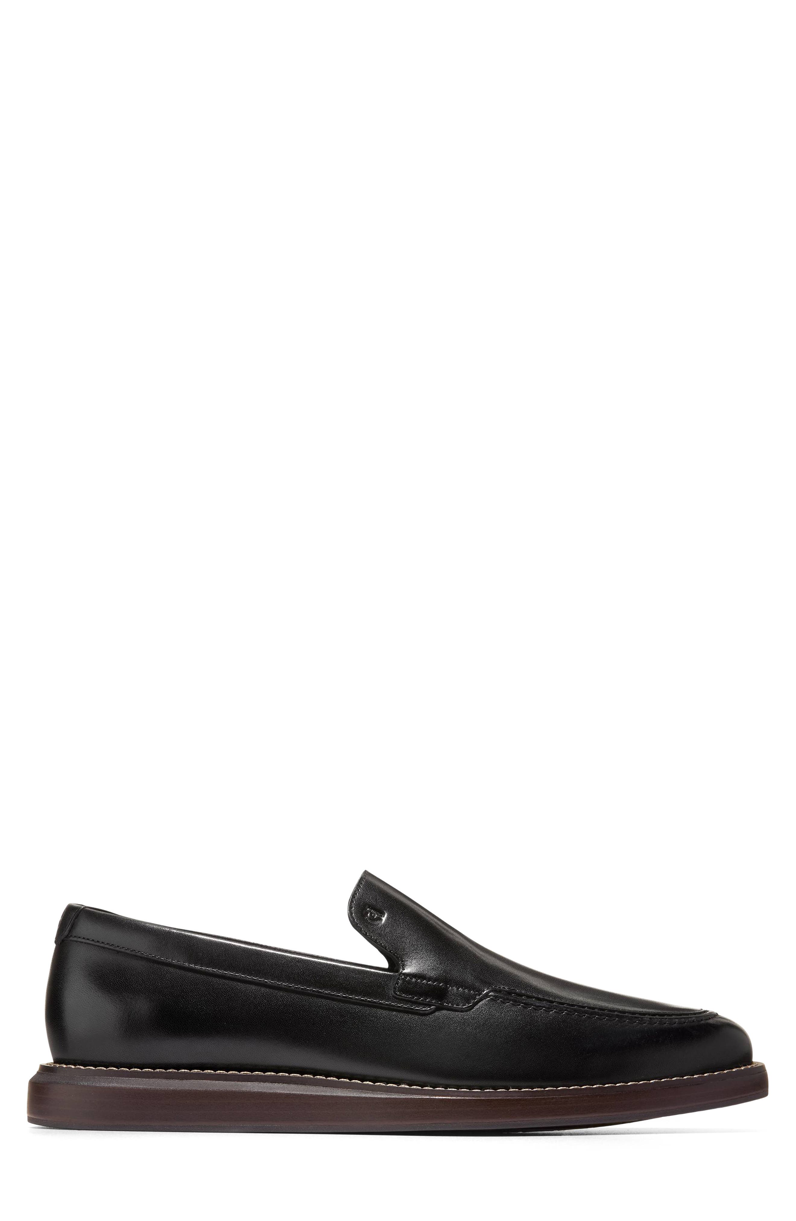 Cole Haan Grand Neoclassic Venetian Loafer, Alternate, color, Black / Dk Natural