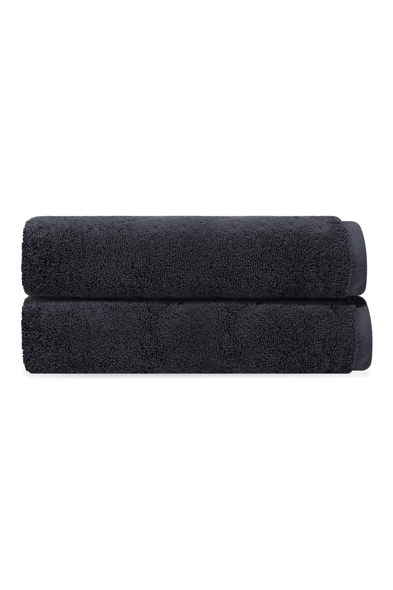 Puresoft 2-Piece Turkish Cotton Bath Sheet, Main, color, ANTHRACITE
