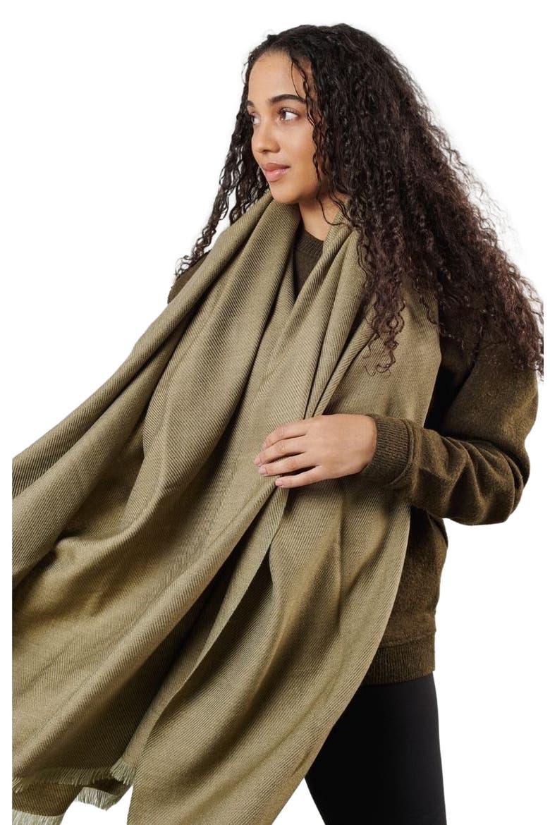 Haze Merino Handloom Throw, Alternate, color, Dandelion Yellow
