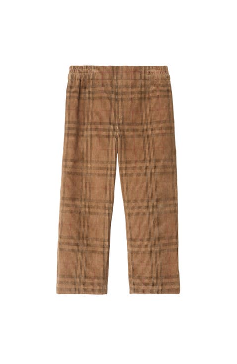 Check Corduroy Trousers