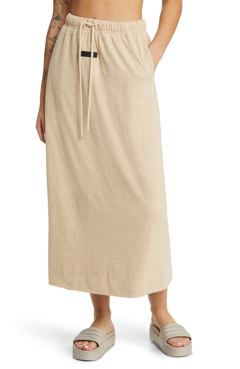 Fear of God Essentials Drawstring Maxi Skirt, Main, color,