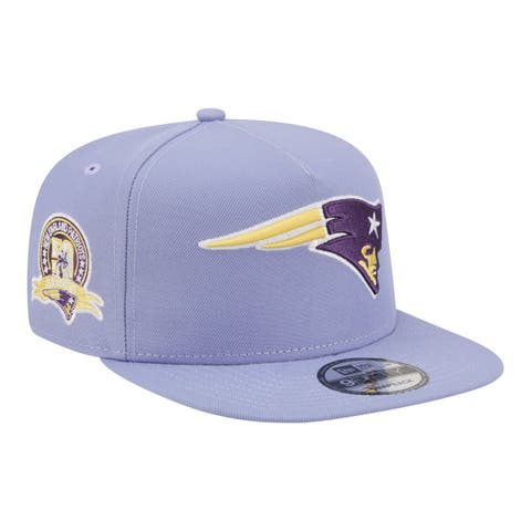 Men's New Era  Lavender New England Patriots Bloom A-Frame 9FIFTY Snapback Hat