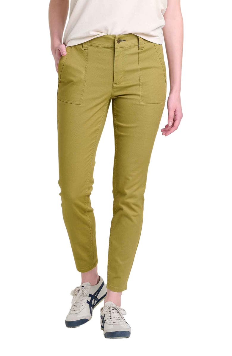 Toad & Co Earthworks Ankle Pant, Main, color, Green Moss