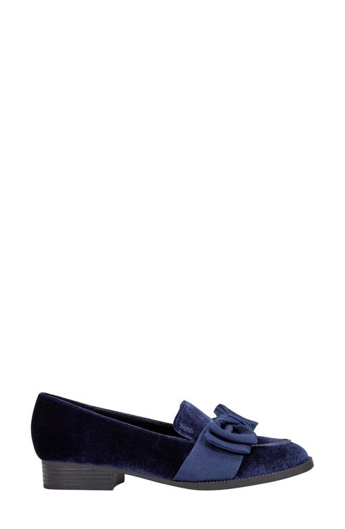 Bandolino Bow Loafer In Dark Blue