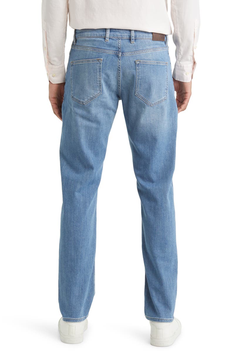 Peter Millar Crown Crafted Washed Five Pocket Straight Leg Jeans, Alternate, color,