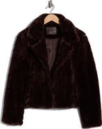 BLANKNYC Faux Fur Crop Jacket
