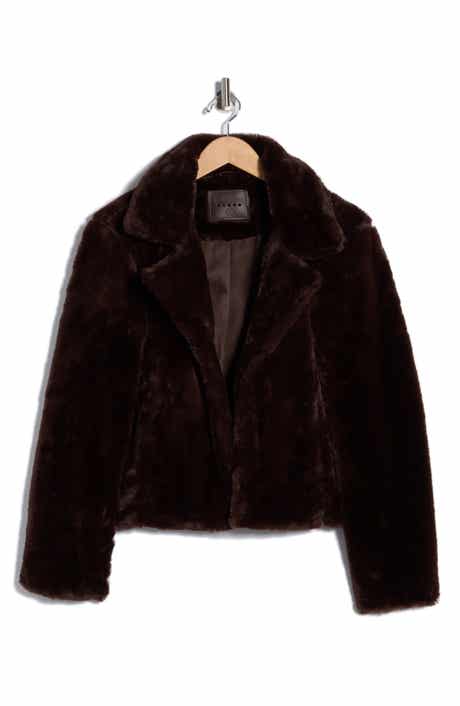 BLANKNYC Faux Fur Crop Jacket